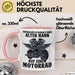 Motorradfahrer Geschenk Tasse Kaffee-Becher Motorrad Spruch Unterschätze Niemals Einen Alten Mann Auf Einem Motorrad Spruch Männer Rosa Trendation