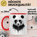 Panda Tier Sonnenbrille Tasse Geschenk Lustige Geschenkidee Spruch Rot Trendation