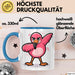 Dabender Flamingo Tasse Geschenk Lustige Geschenkidee Spruch Blau Trendation