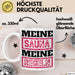 Witzige Tasse Geschenk Meine Sauna Meine Regeln Spruch Weiß Trendation