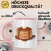 Pfannkuchen Süchtiger Tasse Geschenkidee für Morgen Stapel Rosa Trendation