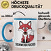 Kindergartenlehrer Wertschätzung Tasse Geschenk Lustige Geschenkidee Spruch Schweigefuchs Blau Trendation