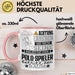 Polo-Spieler Geschenk Tasse Lustiger Spruch Erheben Sie Sich Der Polo-Spieler Betritt den Raum Rosa Trendation