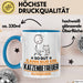 Katzenbetreuer Geschenk Tasse So Gut Kann Nur Ein Katzenbetreuer Aussehen Geschenkidee Kaffee-Becher Blau Trendation