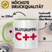IT Programmierer Tasse Geschenk Blutgruppe C++ Spruch Grün Trendation