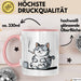 Sarkastische Rauchende Katze Sarkasmus Tasse Geschenk Lustige Geschenkidee Spruch Rosa Trendation