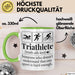 Triathlon Geschenk Tasse Iron Becher Mann Trathlet Geschenkidee Lustiger Spruch Grün Trendation
