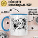 Anime Manga Mädchen Tasse Geschenk Lustige Geschenkidee Blau Trendation