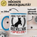 Hund Tasse Geschenk Kaffee-Becher Hunde-Besitzer Geschenkidee Blau Trendation
