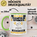 Trampolinspringer Tasse Geschenk für Trampolinspringer Geburtstag Lustiger Spruch Kaffee-Becher Was Ist Deine Superkraft Grün Trendation