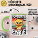 Ente Tier Tasse Geschenk Lustige Geschenkidee Spruch Psychisch Am Ente Grün Trendation