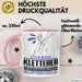 Kletterer Geschenk Tasse Ich Bin Kletterer Aber Sag Doch Einfach Superheld Lustige Geschenkdiee für Kletterer Kaffee-Becher Rosa Trendation