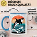 Wal Tier Tasse Geschenk Lustige Geschenkidee Spruch Blau Trendation