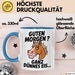 Pferde Tierliebhaber Tasse Geschenk Lustige Geschenkidee Spruch Guten Morgen? Ganz Dünnes Eis Blau Trendation