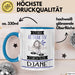 DJane Tasse Geschenk Becher Stark Attraktiv Furchtlos DJane Lustige Geschenkidee Blau Trendation
