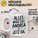 Andrea Tasse Geschenk Alles Ist Gut Andrea Ist Jetz Da Geschenkidee Becher mit Name Weiß Trendation