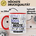 Beste Pop-Fan Der Welt Tasse Geschenk für Eine Pop-Fan Geprüft Und Sicher Geschenkidee Geburtstag Weihnachten Rot Trendation