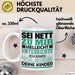 Lehrer Tasse Geschenk Unterrichte Ich Deine Kinder Lustiger Spruch Weiß Trendation