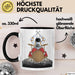 Drummer Schlagzeug-Spieler Geschenk Tasse Geschenkidee Kaffee-Becher Schlagzeuger Mond Grafik Schwarz Trendation