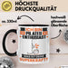 Pilates-Enthusiast Tasse Geschenk für Pilates-Enthusiast Geburtstag Lustiger Spruch Kaffee-Becher Was Ist Deine Superkraft Schwarz Trendation