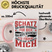 Valentinstag Tasse Geschenk für Ihn Sie Männer Für Paare Freundin Geschenkidee Kaffee-Becher Liebe Schatz Ich Hab Versucht Für Dich Das Geschenk Zu Finden Aber Du Hast Ja Bereits Mich Lustiger Spruch Rosa Trendation