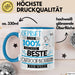 Beste Outdoor-Bloggerin Der Welt Tasse Geschenk für Eine Outdoor-Bloggerin Geprüft Und Sicher Geschenkidee Geburtstag Weihnachten Blau Trendation