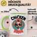 Huhn Tier Bauer Tasse Becher Geschenk Lustige Geschenkidee Spruch Hühnermama Grün Trendation
