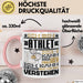 Athlet Geschenk Tasse Geschenkidee für Athlet Geburtstag Lustiger Spruch Ich Bin Athlet Ich Kann Es Dir Erklären Aber Nicht Für Dich Verstehen Rosa Trendation