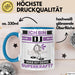 DJ Tasse Geschenk für DJ Geburtstag Lustiger Spruch Kaffee-Becher Was Ist Deine Superkraft Blau Trendation