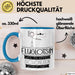 Fluglotsin Weil Es Keinen Schöneren Beruf Gibt Tasse Geschenk für Eine Fluglotsin Lustig Blau Trendation
