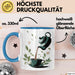 Tee Trinker Tasse Geschenk Lustige Geschenkidee Spruch Für Tee Liebhaber Blau Trendation