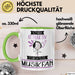 Musikfan Tasse Geschenk Becher Stark Attraktiv Furchtlos Musikfan Lustige Geschenkidee Grün Trendation