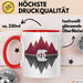 Bär Tierliebhaber Tasse Geschenk Lustige Geschenkidee Spruch Rot Trendation