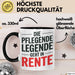 Krankenschwester Pflege Betreuung Tasse Geschenk Lustige Geschenkidee Spruch Die Pflegende Legende Geht In Rente Trendation
