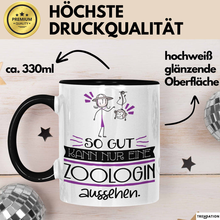 Zoologin Geschenk Tasse So Gut Kann Nur Eine Zoologin Aussehen Geschenkidee Geburtstag Weihnachten Lustig Trendation