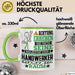 Handwerker Geschenk Tasse Lustiger Spruch Erheben Sie Sich Der Handwerker Betritt den Raum Grün Trendation