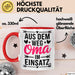 Oma Großmutter Tasse Becher Geschenk Lustige Geschenkidee Spruch Aus Dem Weg Oma Im Einsatz Rot Trendation
