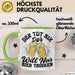 Bier Liebhaber Geschenk Tasse Geschenkidee für Männer Biertrinker Der Tut Nix Der Will Nur Bier Trinken Männer Papa Opa Kollege Grün Trendation