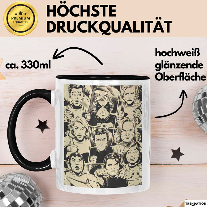 Comic Künstler Tasse Geschenk Lustige Geschenkidee Spruch Für Panel Geschichtenerzähler Trendation