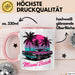 Miami Florida USA Tasse Geschenk Lustige Geschenkidee Spruch Strand Rosa Trendation