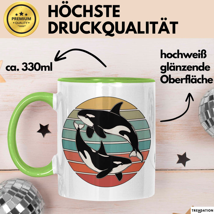 Wal Tier Tasse Geschenk Lustige Geschenkidee Spruch Grün Trendation