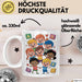 Kindergarten Lehrer Tasse Geschenk Lustige Geschenkidee Spruch Für Kleine Lernende Weiß Trendation