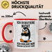 Sarkastischer Pinguin Tasse Geschenk Lustige Geschenkidee Spruch Ich Diskutiere Nicht Ich Erkläre Nur Warum Ich Rcht Habe Rot Trendation