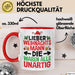 Weihnachten Tasse Geschenk Lieber Weihnachtsmann Die Waren Alle Unartig Geschenkidee Xmas Kaffee-Becher Rot Trendation