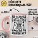 Forstwirt Geschenk Tasse Waldarbeiter Axt Holz Hacken Totenkopf Wikinger Kaffee-Becher für Holzfäller Rosa Trendation