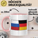 Russe Tasse Geschenk Russland Deutschland Flagge Geschenkidee Rosa Trendation