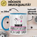 Geschenk für Hundesportlerin Tasse Lustige Geschenkidee Geburtstag Ich Bin Hundesportlerin Ich Darf Das Blau Trendation