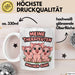 Schweinebauer Schweine Tier Tasse Geschenk Lustige Geschenkidee Spruch Meine Therapeuten Machen Oink Weiß Trendation