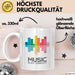 DJ Musik Equalizer EDM Party Tasse Geschenk Lustige Geschenkidee Spruch Musik Ist Meine Therapie Weiß Trendation