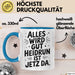Heidrun Tasse Geschenk Alles Ist Gut Heidrun Ist Jetz Da Geschenkidee Becher mit Name Blau Trendation